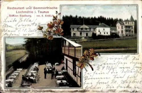 Ak Wehrheim im Taunus Hessen, Lochmühle, Restaurant und Sommerfrische