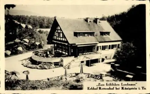 Foto Ak Fischbach Kelkheim im Taunus, Erbhof Rettershof, Zum fröhlichen Landmann