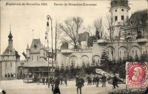 Ak Brüssel Brüssel, Ausstellung 1910, Eingang zur Brüssel-Fermesse