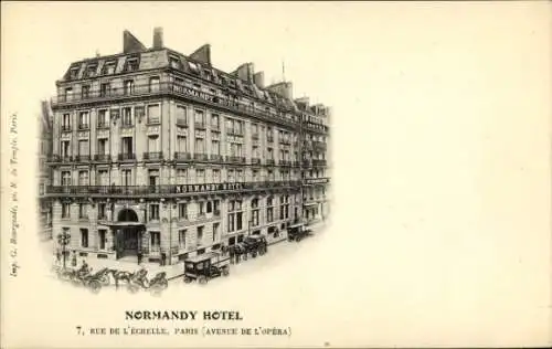 Ak Paris I., Normandy Hotel, 7 Rue de l’Echelle