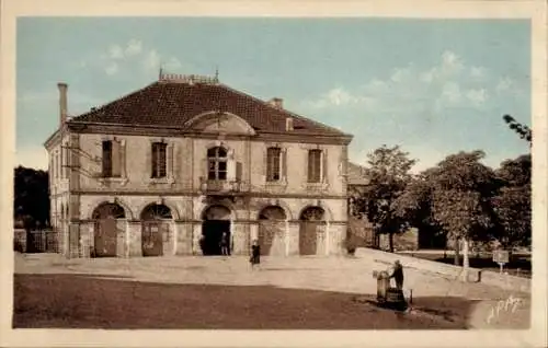 Ak Cazes Mondenard Tarn et Garonne, Rathaus