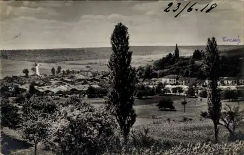 Foto Ak Frankreich, Panorama von einem Ort, I. WK