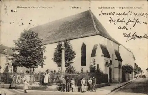 Ak Mulhouse Mülhausen Elsass Haut Rhin, Sankt-Johanniter-Kapelle