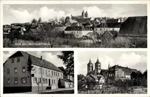 Ak Ilbenstadt Niddatal in Hessen, Gasthaus zu den drei Hasen, Inh. Hch. Dickenberger