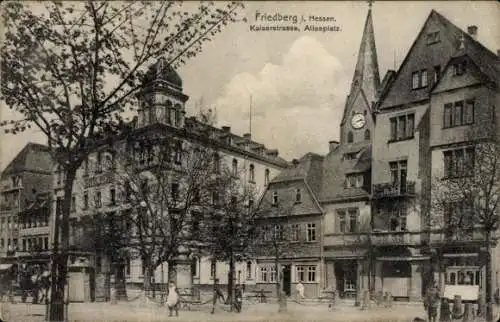 Ak Friedberg in Hessen, Kaiserstraße, Alleeplatz