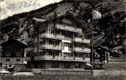 Ak Saas Grund Kanton Wallis, Chalet Allalinblick