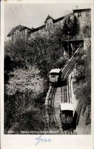 Ak Graz Steiermark, Schlossbergbahn