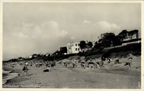 Ak Ustronie Morskie Henkenhagen Pommern, Strand