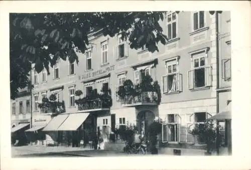 Ak Bad Hall Oberösterreich, Hotel zur Post