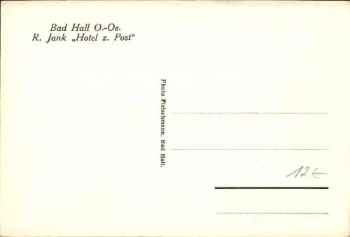 Ak Bad Hall Oberösterreich, Hotel zur Post
