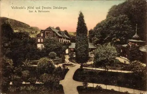 Ak Steinbergen Rinteln an der Weser, Wolbrecht's Hotel und Pension Steinbergen