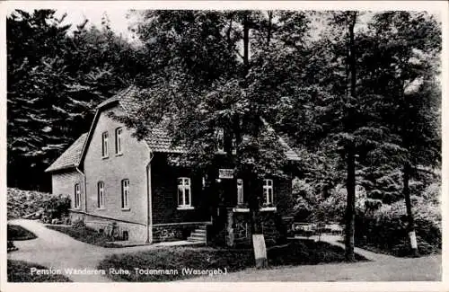 Ak Todenmann Rinteln in Niedersachsen, Pension Wanderers Ruhe