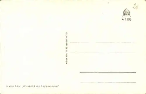 Ak Schauspieler Oliver Grimm, Film, Portrait, Autogramm, Moselfahrt aus Liebeskummer