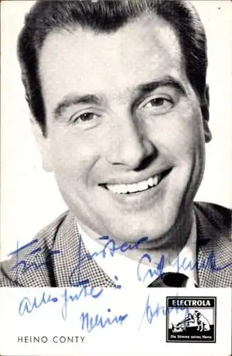 Ak Schauspieler Heino Conty, Portrait, Autogramm