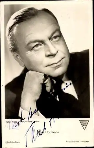 Ak Schauspieler Paul Hartmann, Portrait, Autogramm