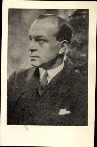 Ak Schauspieler Paul Hartmann, Portrait, Autogramm