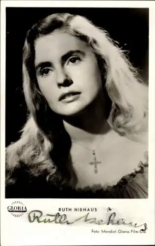 Ak Schauspielerin Ruth Niehaus, Portrait, Film Rosenmontag, Autogramm