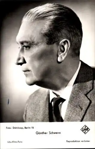 Ak Schauspieler Günther Schwenn, Portrait, Autogramm