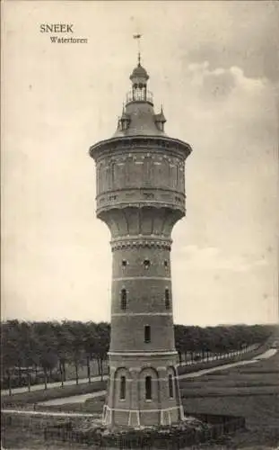 Ak Snits Sneek Friesland Niederlande, Watertoren