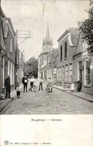 Ak Ommen Overijssel Niederlande, Brugstraat