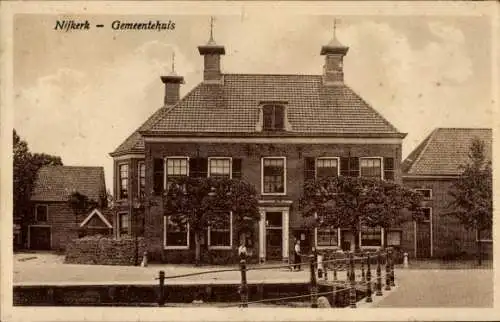 Ak Nijkerk Gelderland, Rathaus