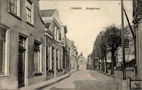 Ak Ommen Overijssel Niederlande, Brugstraat