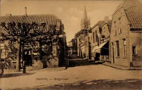 Ak Ommen Overijssel Niederlande, Brugstraat