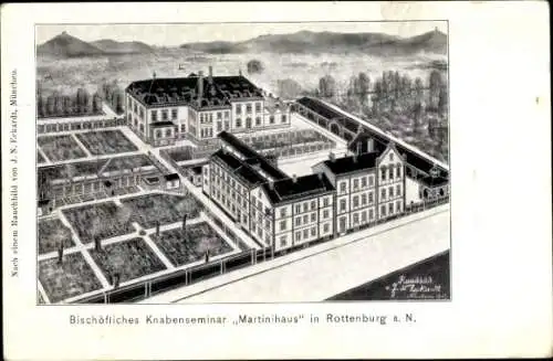 Ak Rottenburg am Neckar, Bischöfliches Knabenseminer Martinihaus