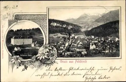 Ak Feldkirch Vorarlberg, Gesamtansicht, Antonius-Haus