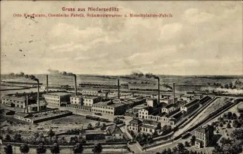 Ak Dresden Niedersedlitz, Chemische Fabrik, Schamottwaren, Mosaikplatten