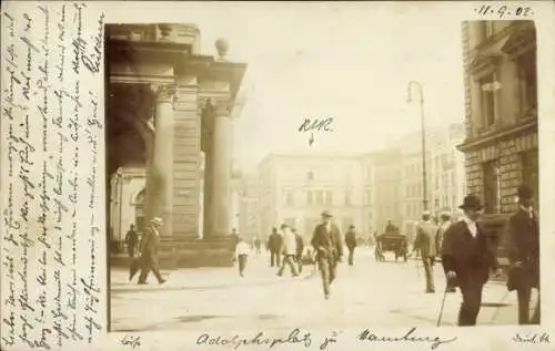 Foto Ak Hamburg Mitte Altstadt, Adolphsplatz