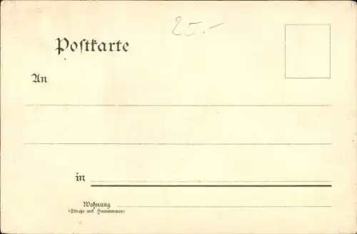 Litho Berlin, Fahnenweihe 22.01.1904, Verein ehem. Kameraden Inf. Rgt. Graf Schwerin Nr. 14