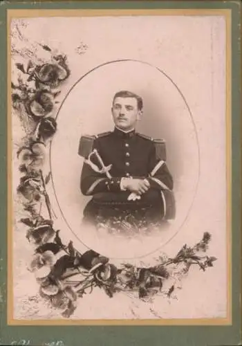 Kabinett Foto Toul Lothringen Meurthe et Moselle, Französischer Soldat in Uniform, Portrait