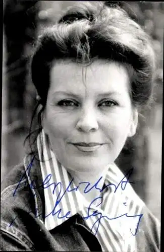 Ak Schauspielerin Anke Syring, Portrait, Autogramm
