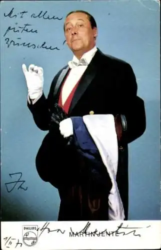 Ak Schauspieler Martin Jente, Portrait, Autogramm, Der Knigge des Herrn Martin