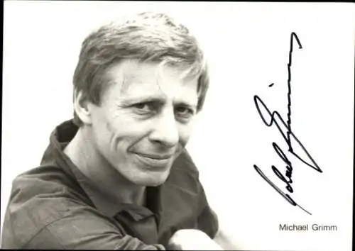 Ak Schauspieler Michael Grimm, Portrait, Autogramm