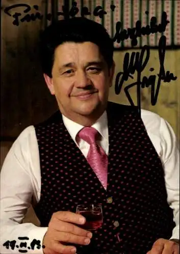 Ak Schauspieler Max Grießer, Portrait, Autogramm, Grießer's Leder Stadel