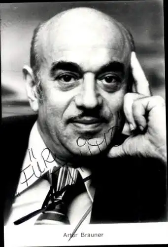 Ak Schauspieler Artur Brauner, Portrait, Autogramm