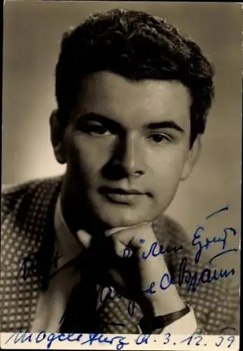 Ak Schauspieler Manfred Braun, Portrait, Autogramm
