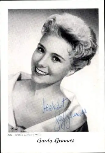 Ak Schauspielerin Gardy Granass, Portrait, Autogramm