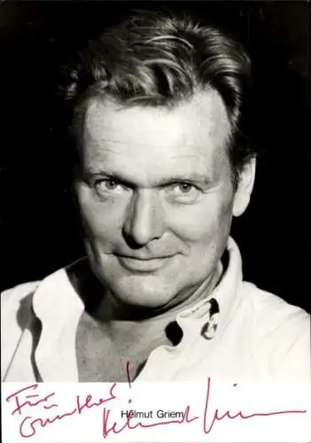 Ak Schauspieler Helmut Griem, Portrait, Autogramm