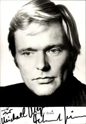 Ak Schauspieler Helmut Griem, Portrait, Autogramm
