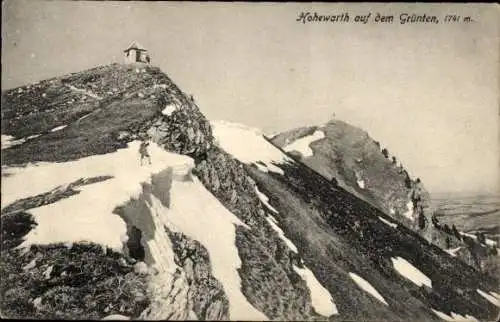 Ak Stempel Posthilfstelle Grüntenhaus Taxe Burgberg (Schwb.)