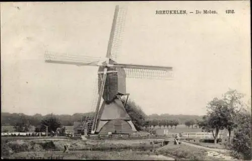 Ak Breukelen Utrecht Niederlande, Windmühle