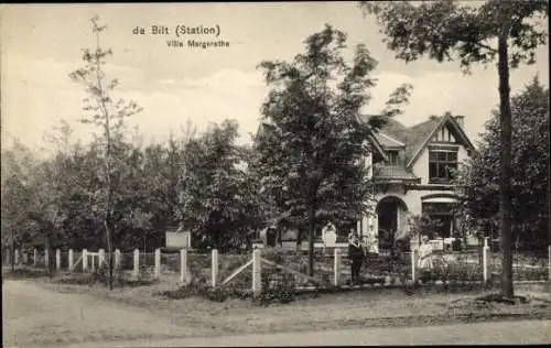 Ak De Bilt Station Utrecht Niederlande, Villa Margarethe