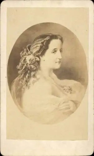 Kabinett Foto Kaiserin Eugenie, Eugénie de Montijo, Portrait 1862