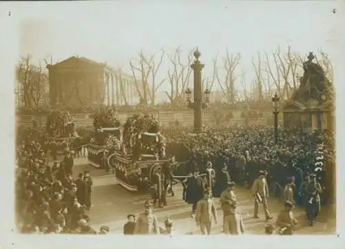 Foto Paris, Beerdigung 1914, Trauerzug, französische Soldaten, I WK