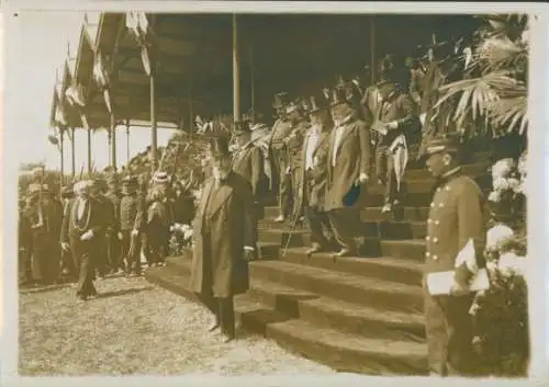 Foto Raymond Fallieres 1911 nach einem Pferderennen