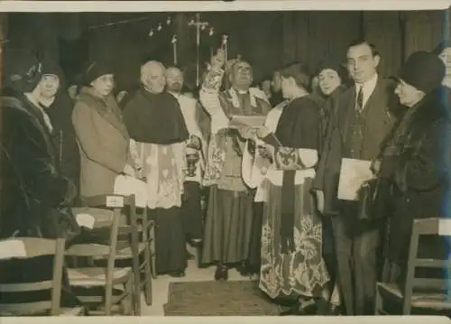 Foto Paris XVI, 6. Februar 1930, Weihe und Einweihung Kapelle Sainte Therese