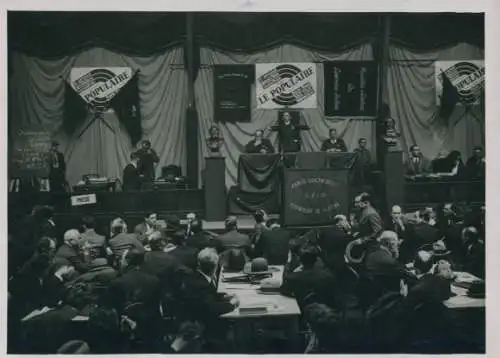 Foto Paris, Le Congres Socialiste, Graziani, Depute de la Seine, Gymnase Huyghens